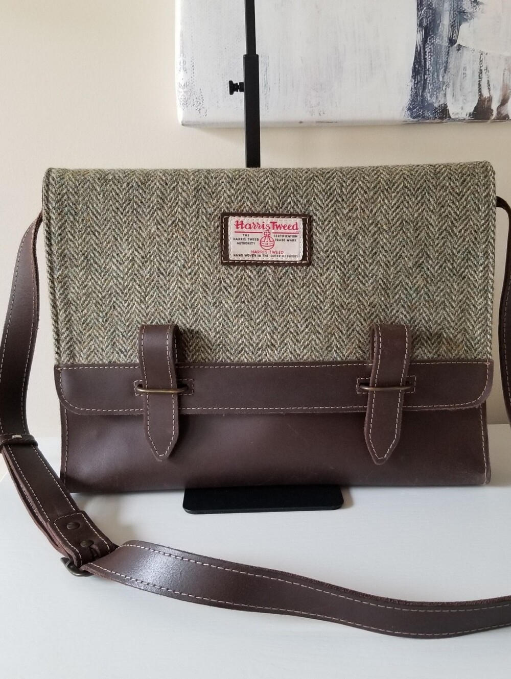 Harris Tweed Messenger Bag Crossbody